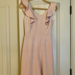 Miss Selfridge Light Pink Ruffle Dress